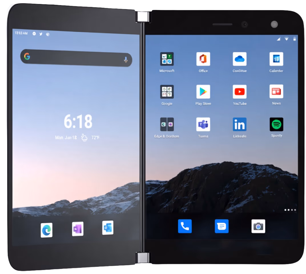 Microsoft Surface Duo device
