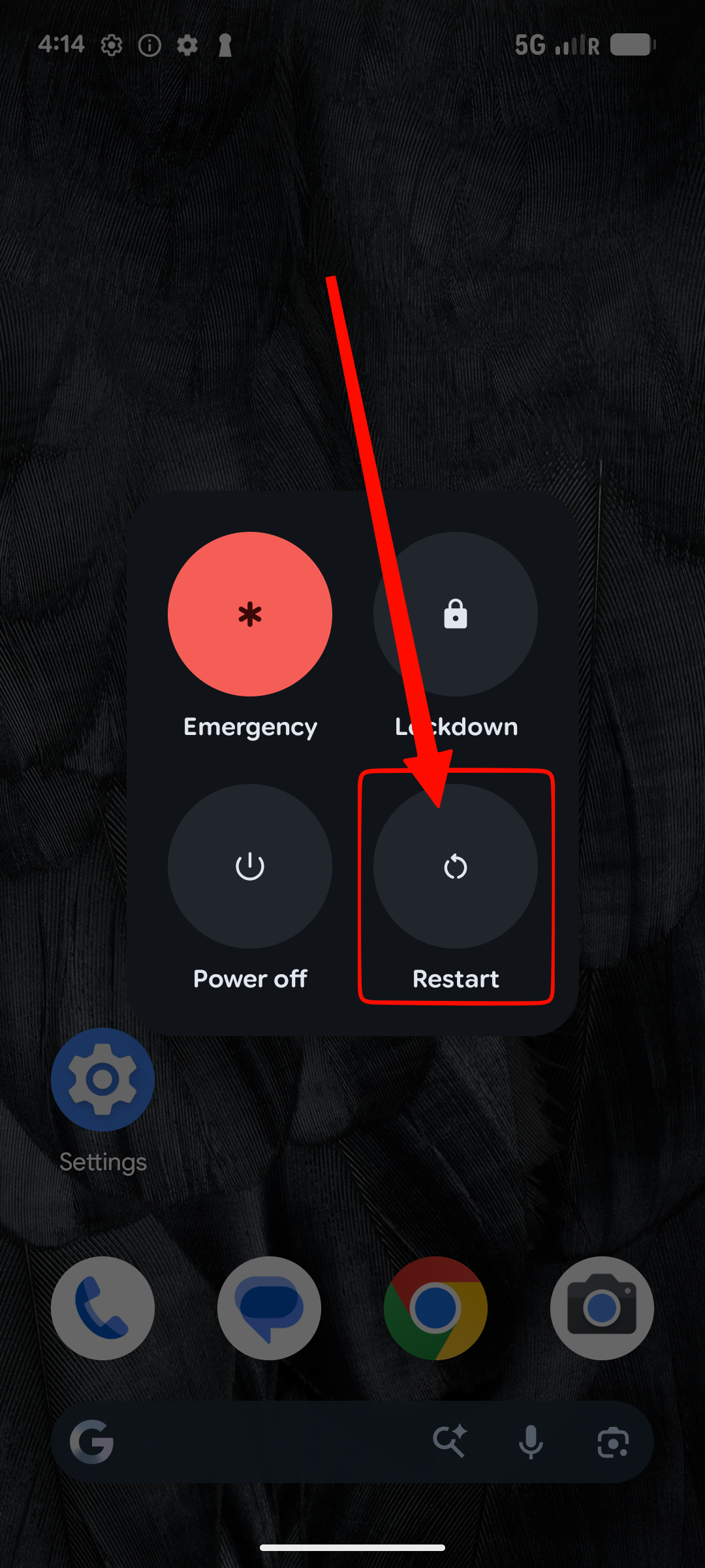 restartPhone