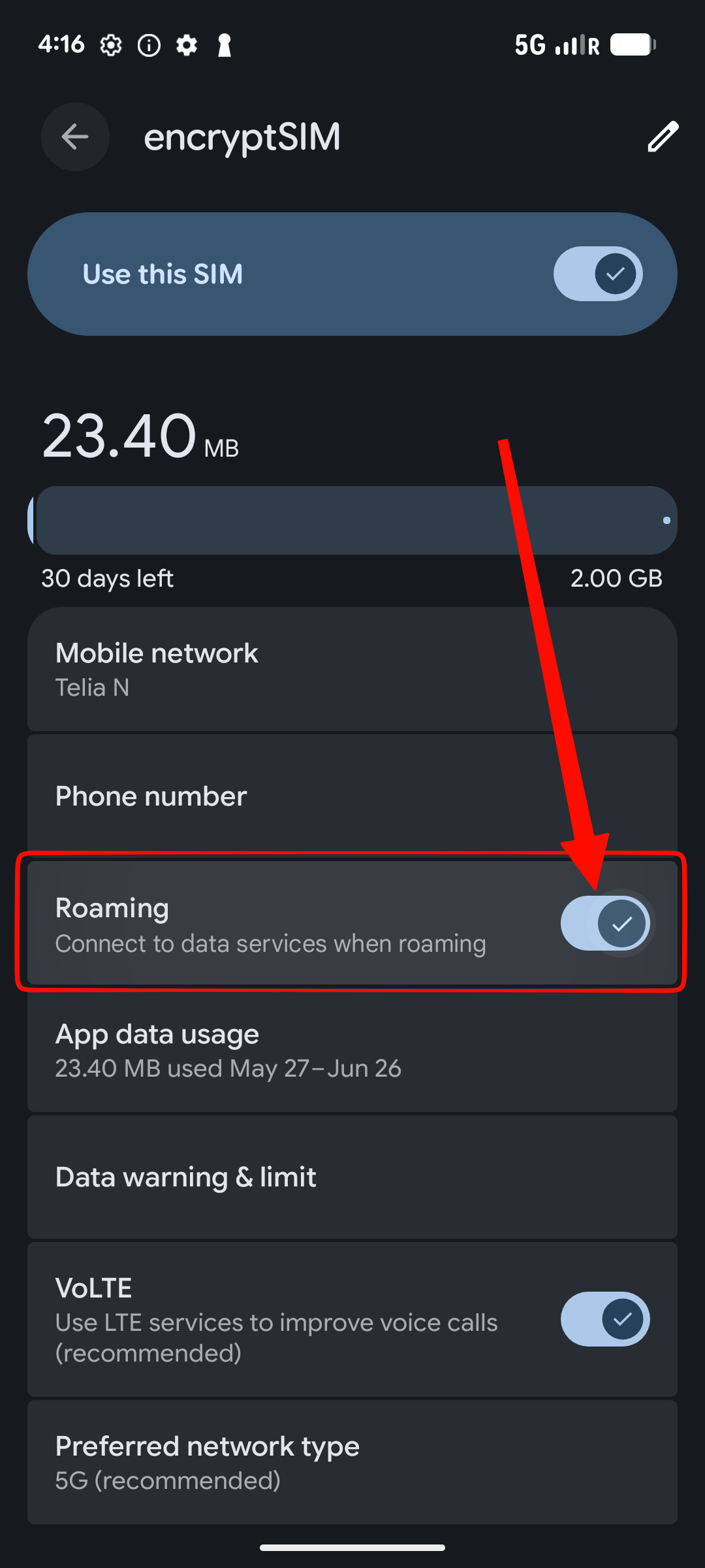 roamingTroubleshooting